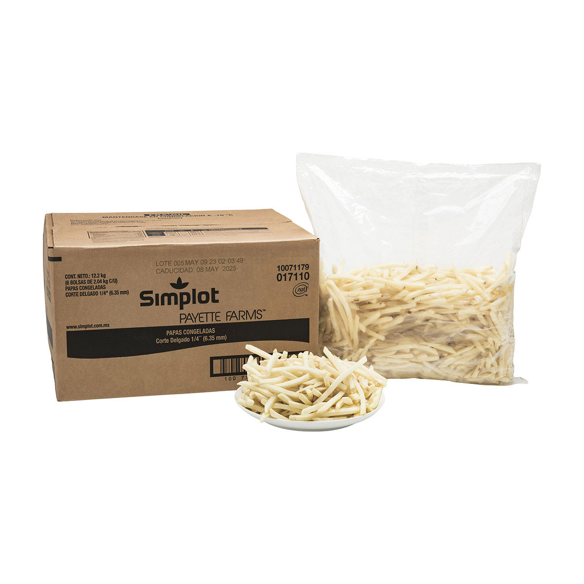 Payette Farms Papas a la francesa corte delgado, Estilo