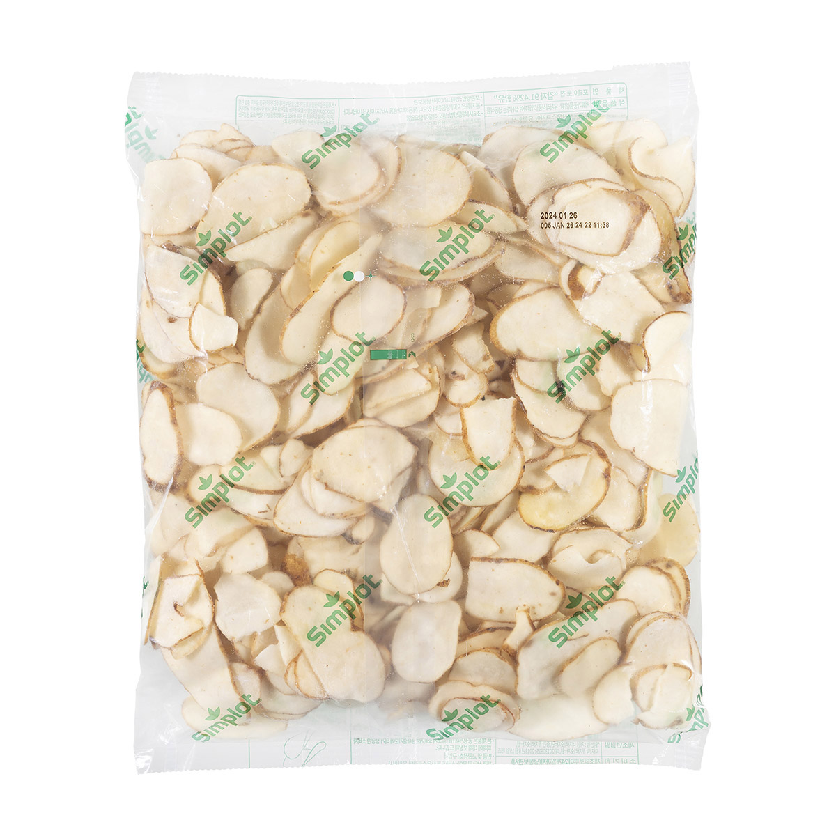 Simplot Skincredibles Potatoes 냉동 감자칩, Back Innerpack