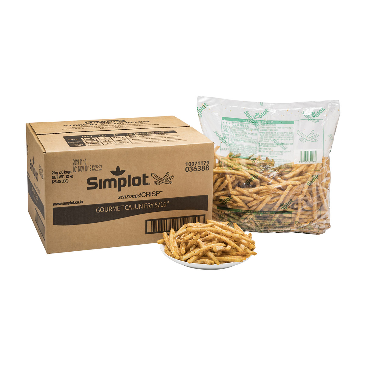 Simplot SeasonedCRISP Fries 고메 케이준 프라이, 스타일 적용 Simplot SeasonedCRISP Fries 고메 케이준 프라이, 스타일 적용