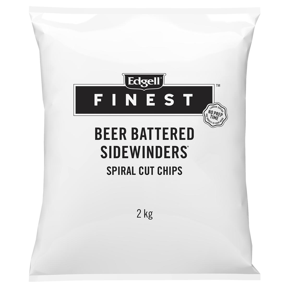 Edgell® SIDEWINDERS® Chips with BENT ARM ALE™ beer batter, Skin On, Front Innerpack