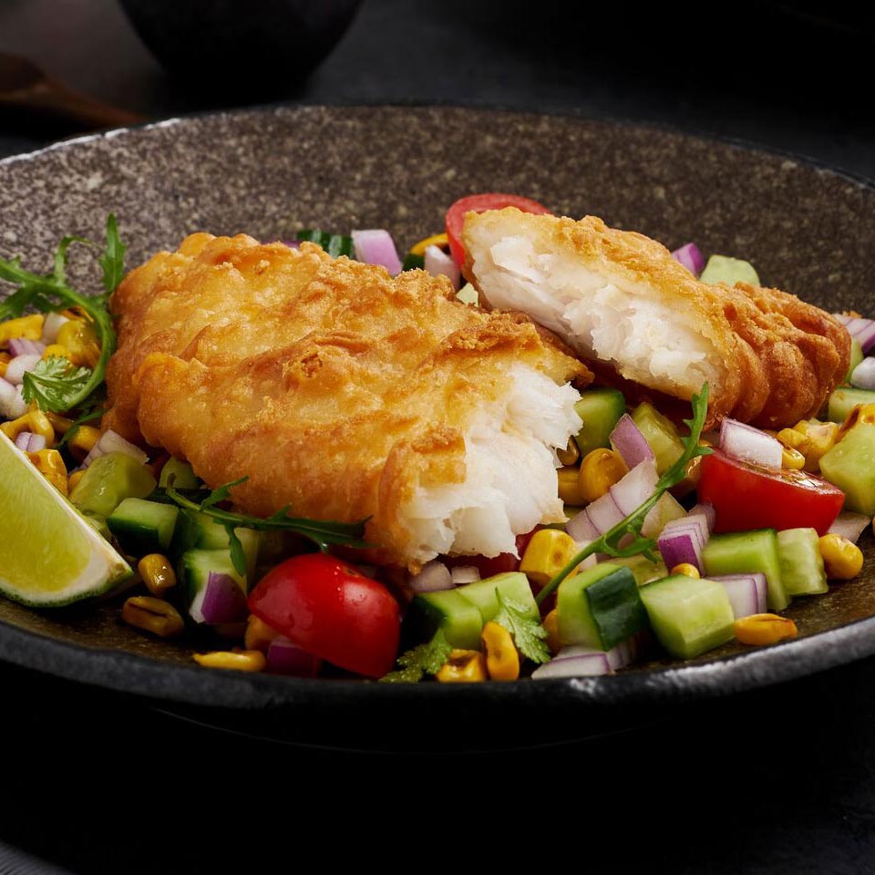 I&J® Crispy Battered MSC Australian Hoki Fillets 140g, Prepared
