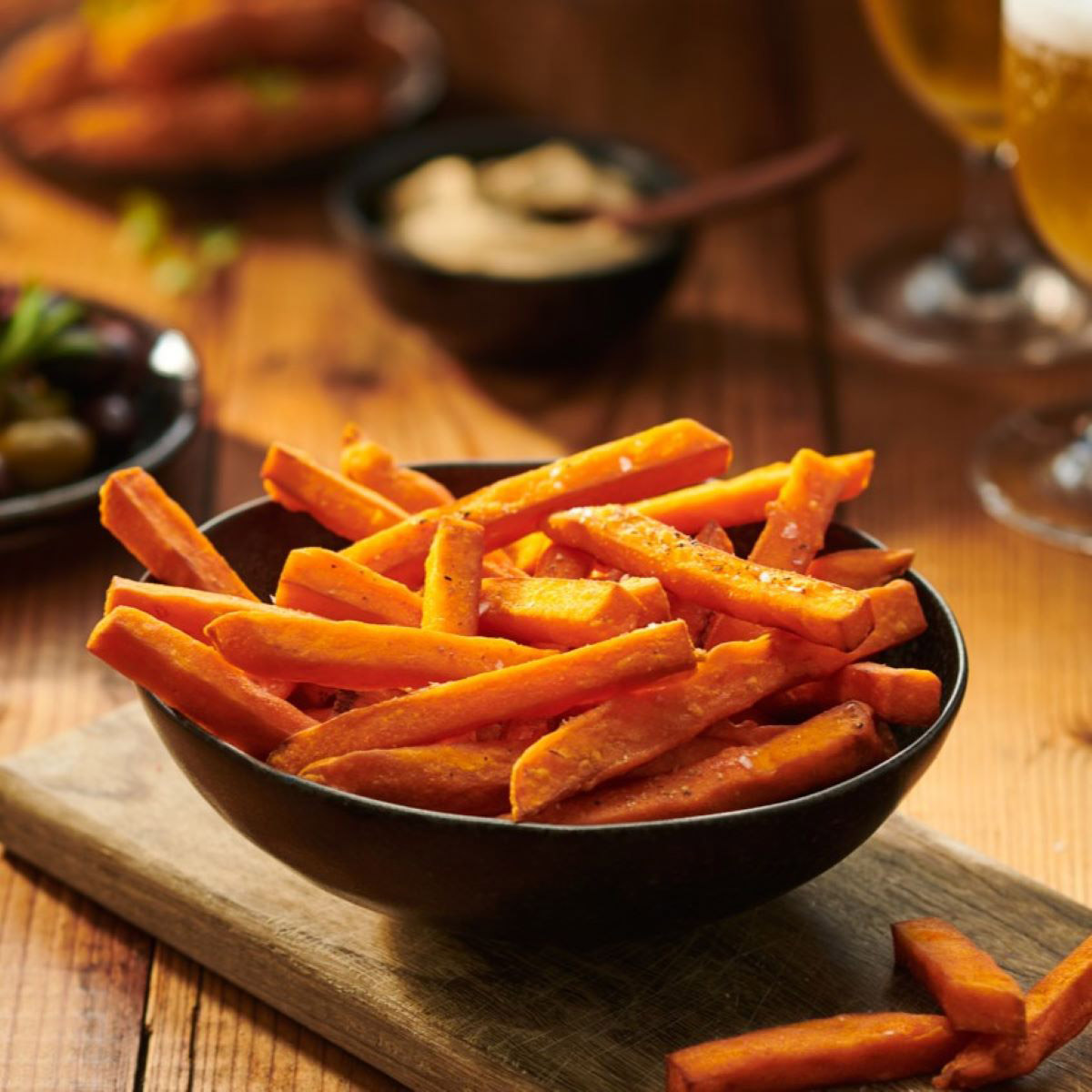 Edgell® Sweet Potato Chips 10mm, Prepared