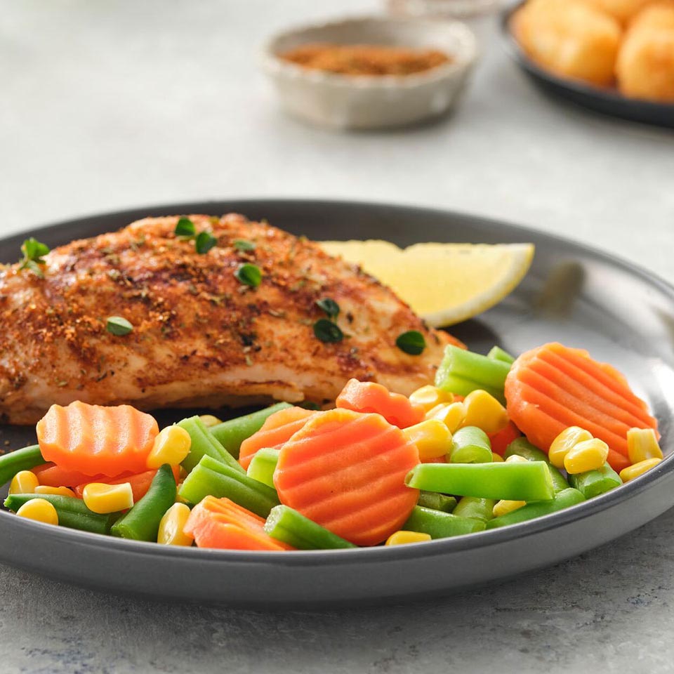 Edgell® Beans, Carrot & Corn Mix, Prepared