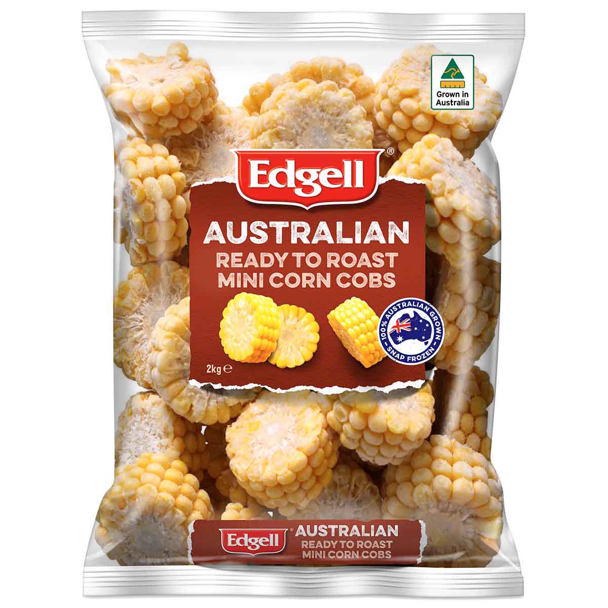 Edgell® Ready To Roast Mini Corn Cobs, Front Innerpack