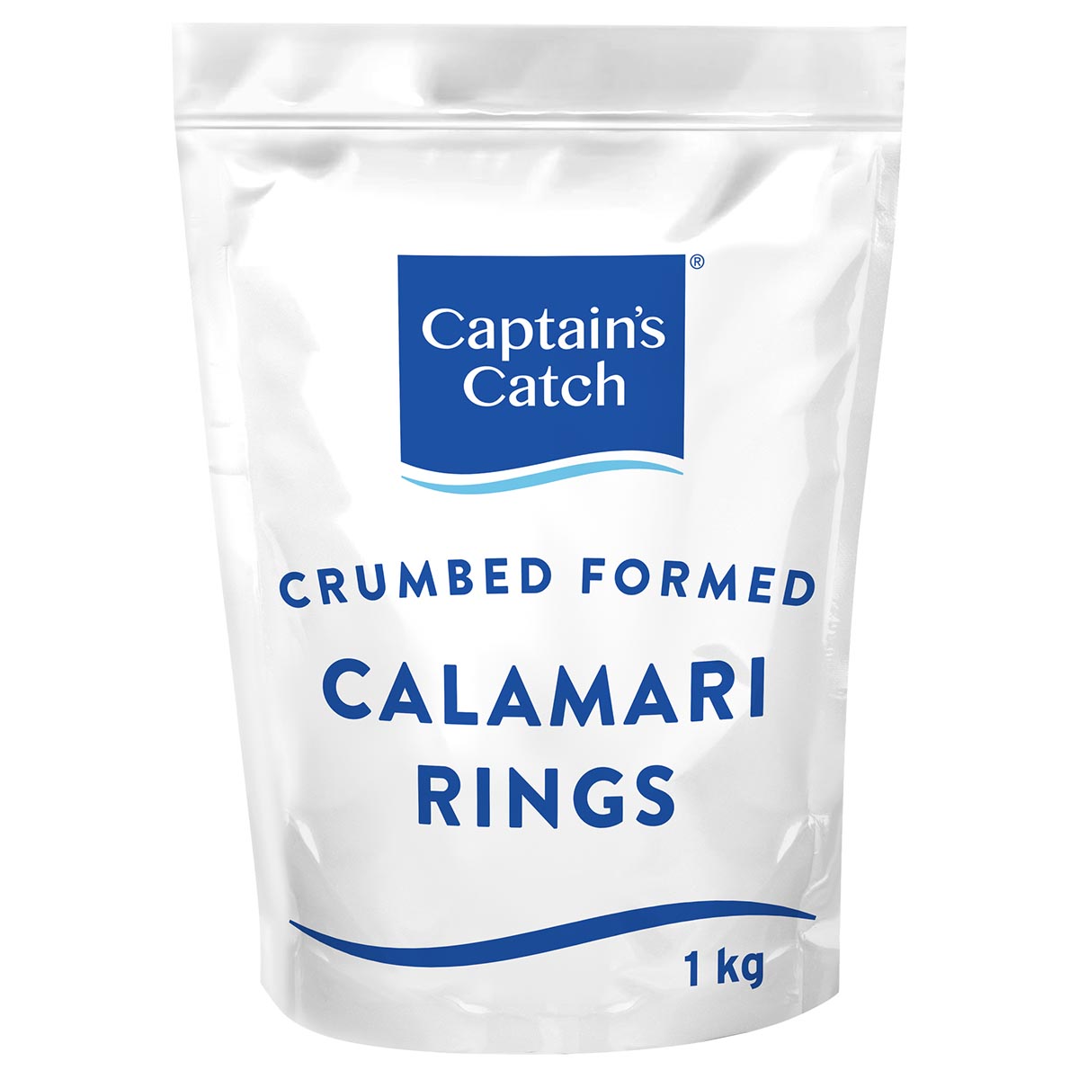 Captain's Catch® Crumbed Formed Calamari Rings, Front Innerpack