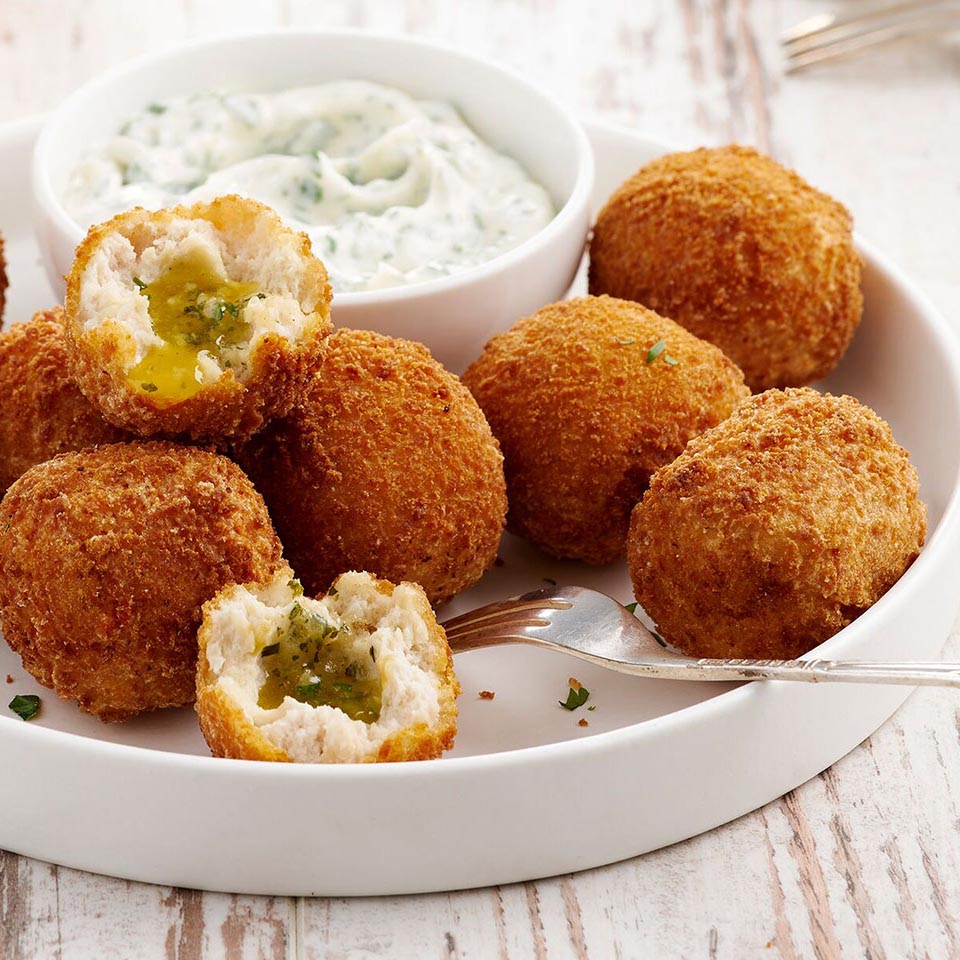 Chiko® Garlic Chicken Balls, Prepared