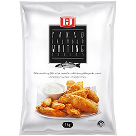 I&J® Panko Crumbed MSC Whiting Strips, Front Innerpack