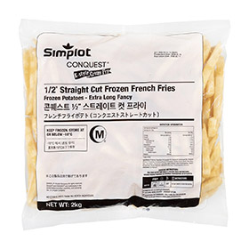 Simplot Conquest Fries 스트레이트컷 감자튀김, Front Innerpack