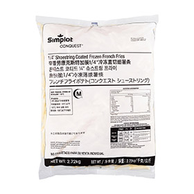 Simplot Conquest Fries 투명 코팅 슈스트링, Front Innerpack