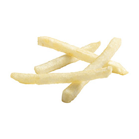 Simplot Conquest Fries 투명 코팅 슈스트링, Prepared