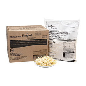 Simplot Conquest Fries 투명 코팅 슈스트링, 스타일 적용