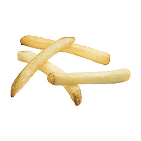 Simplot Select Recipe Fries Papas a la francesa corte recto con cáscara y sal de mar, Listo