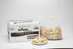 Simplot Ultra Clear Potatoes 투명 코팅 스트레이트컷 감자튀김 (skin on), 스타일 적용