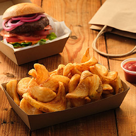 Edgell® SIDEWINDERS® Chips with BENT ARM ALE™ beer batter, Skin On, In Use