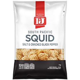 I&J® Salt and Cracked Black Pepper Squid, Front Innerpack