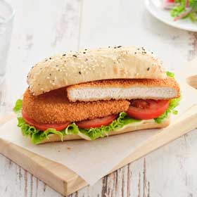 Chiko® Chicken Schnitzel (Sandwich Size), Prepared