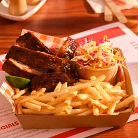 Edgell® Edgell Supa Crunch® 9mm skin-on chips, In Use